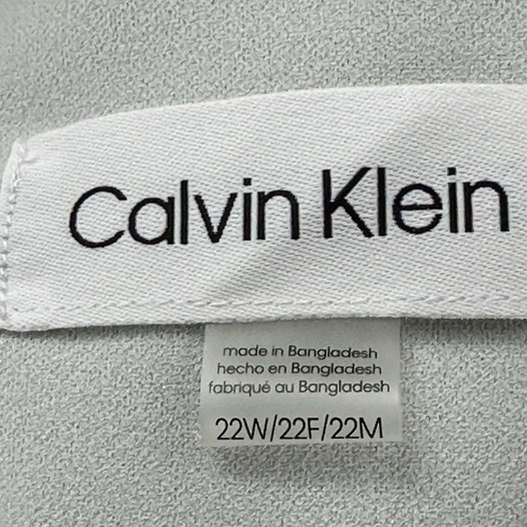 Calvin Klein Long Sleeve Collarless Suit Jacket - Cream - size 22W - Picture 6 of 10